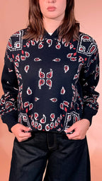 MOTEL Bandana pull con cappuccio 26P259 BLU 