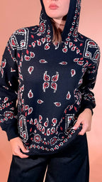 MOTEL Bandana pull con cappuccio 26P259 BLU 