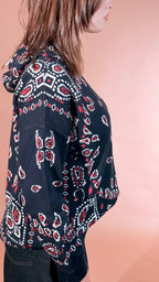 MOTEL Bandana pull con cappuccio 26P259 BLU 
