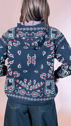 MOTEL Bandana pull con cappuccio 26P259 BLU 