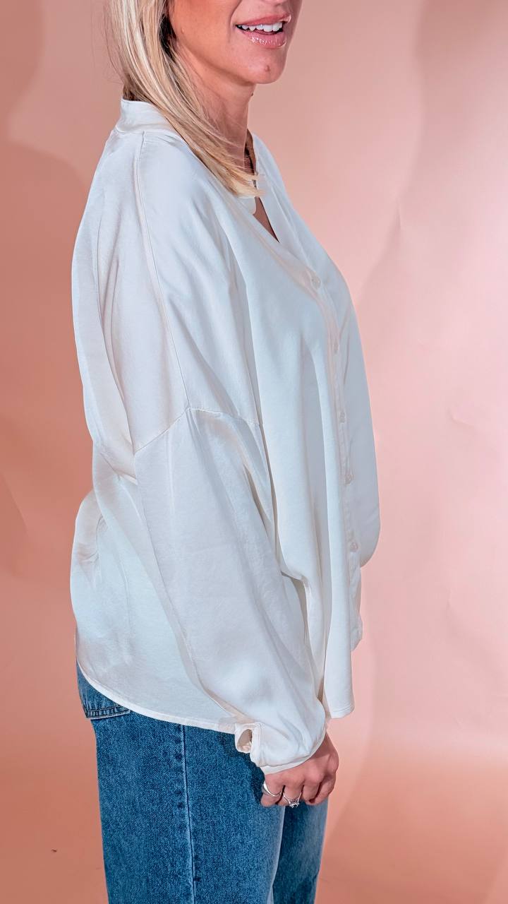 MOTEL Must camicia bottoni G1013C22R CREMA 