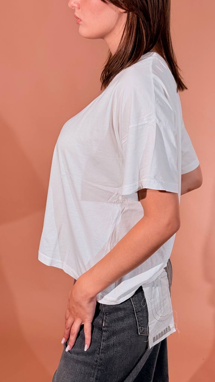 MOTEL basic tshirt M6428 BIANCO 