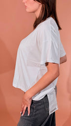 MOTEL basic tshirt M6428 BIANCO 