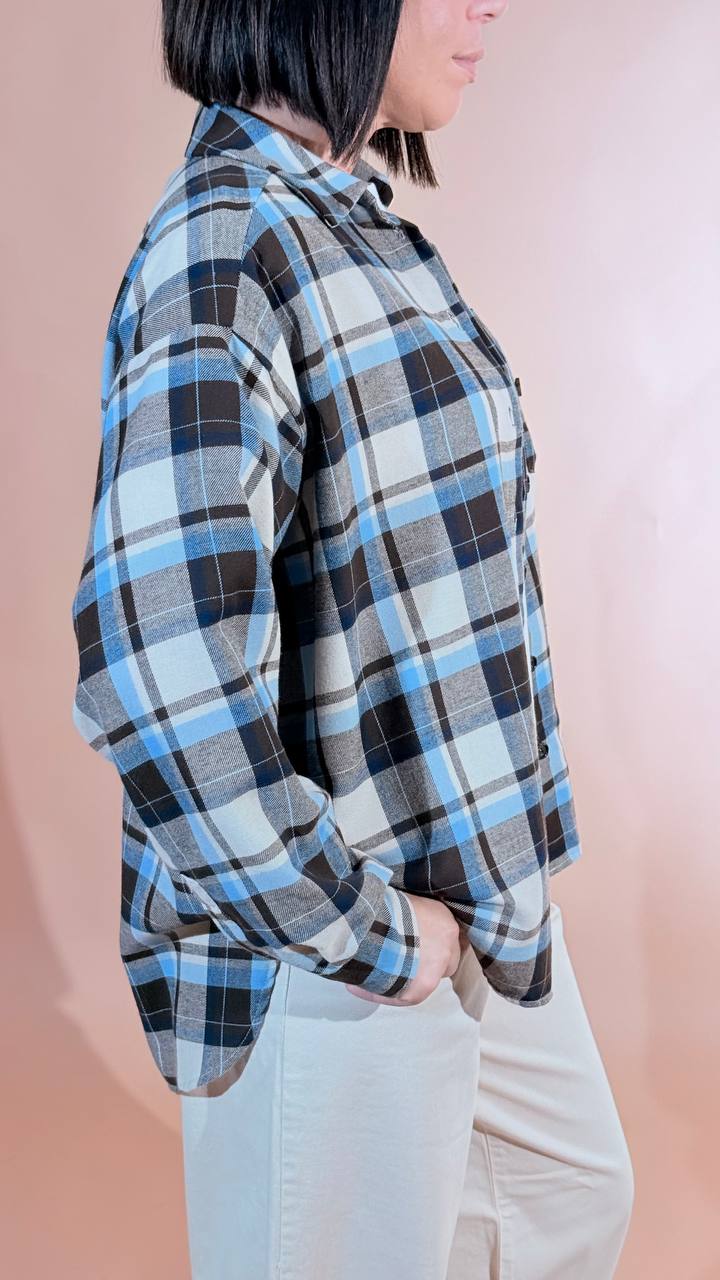 MOTEL New york camicia check W26C373 PANNA 
