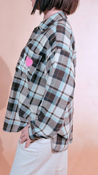 MOTEL New york camicia check W26C373 PANNA 
