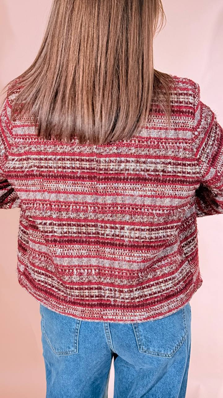 MOTEL Bon ton blazer W26J138 ROSSO 