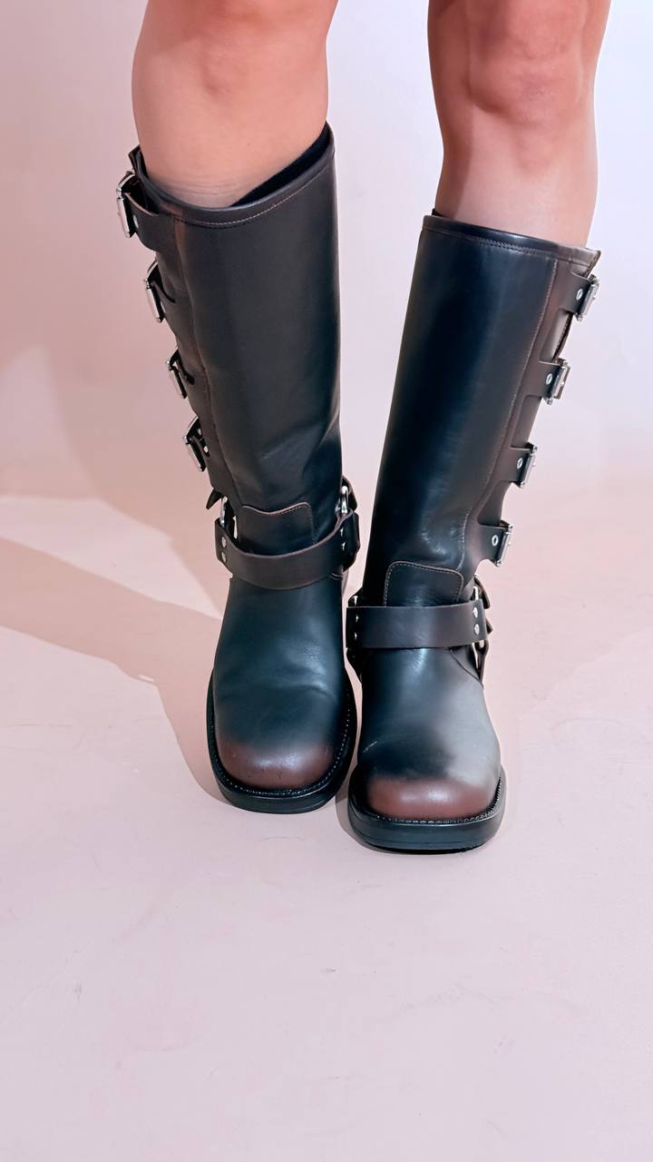 OVYE thunder biker con fibbie AT4200ASP MORO 
