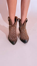 OVYE "rebel" texano con borchie LXTX05VEL BRANDY 