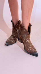 OVYE "rebel" texano con borchie LXTX05VEL BRANDY 