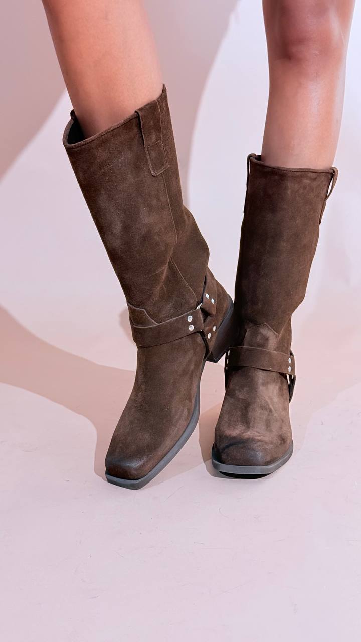 OVYE "dakota" punta quadrata SO540CAM MOKA 
