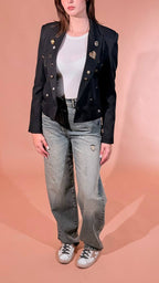 PHILIA LOFT blazer cropped jazz M03N0059 NERO 