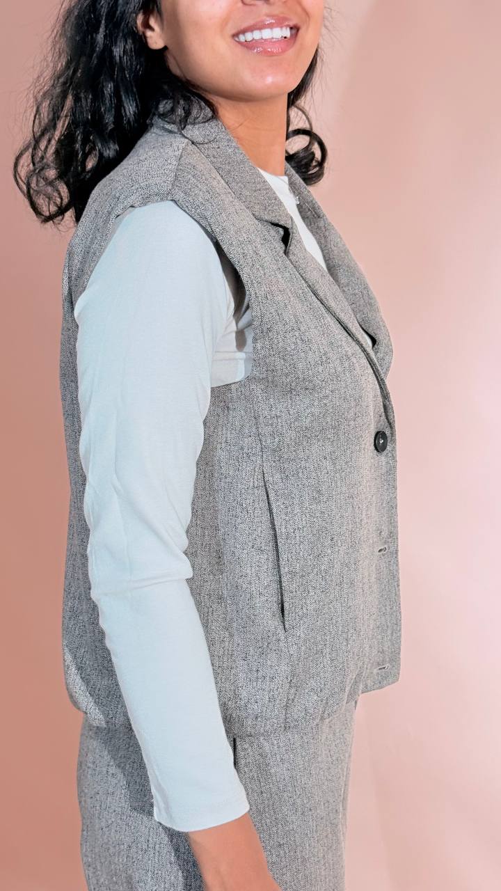 PHILIA LOFT Carola gilet P03P0126 GRIGIO 