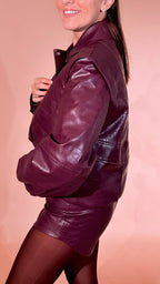 SILENCE kaiman bomber stampa cocco GB5386 BORDEAUX 