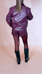 SILENCE kaiman bomber stampa cocco GB5386 BORDEAUX 