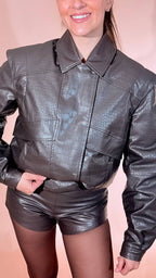 SILENCE Kaiman bomber stampa cocco GB5386 MORO 