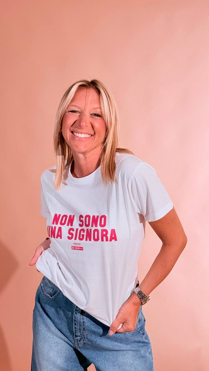 SODA "non sono una signora" tshirt 0004 BIANCA 