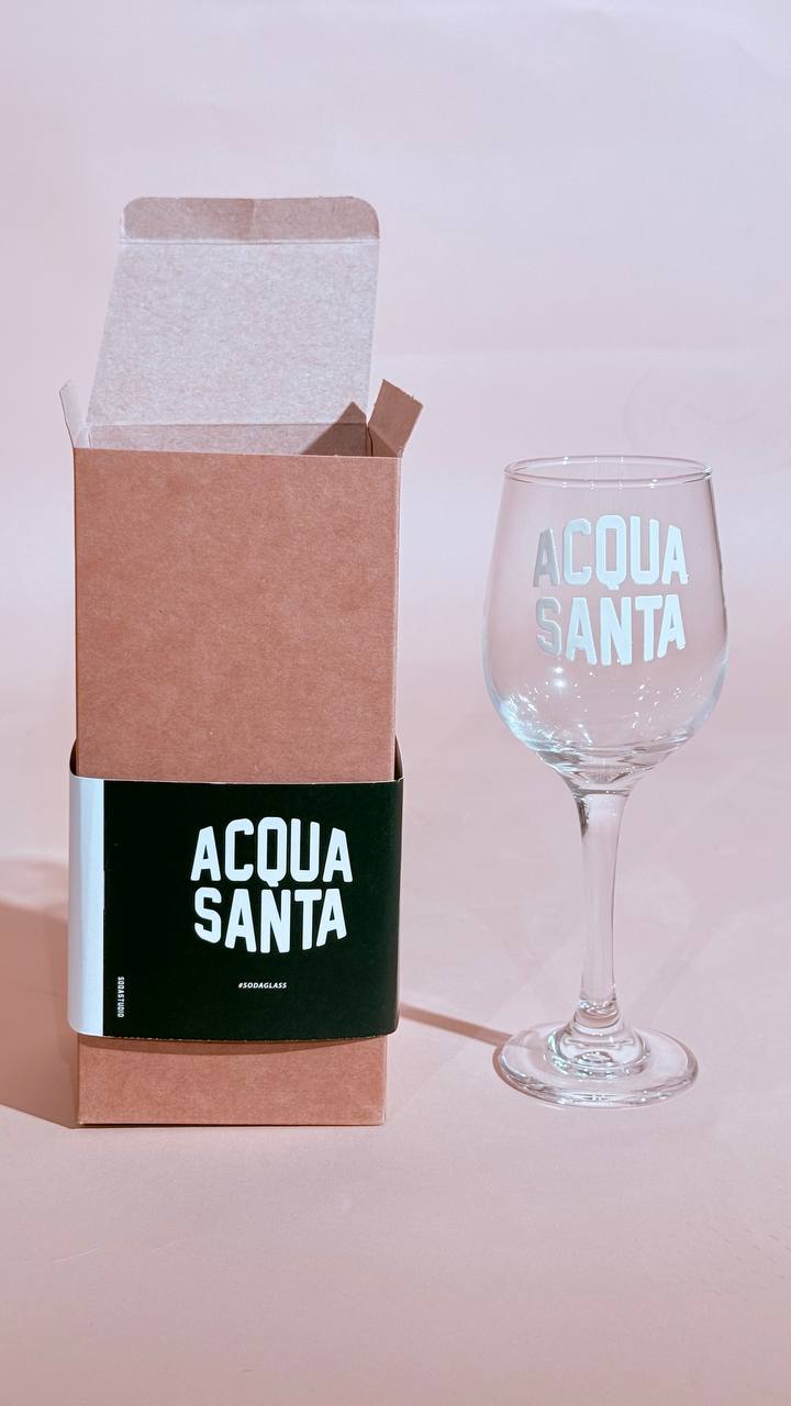 SODA Acqua santa bicchiere ACQUASANTA BIANCO 