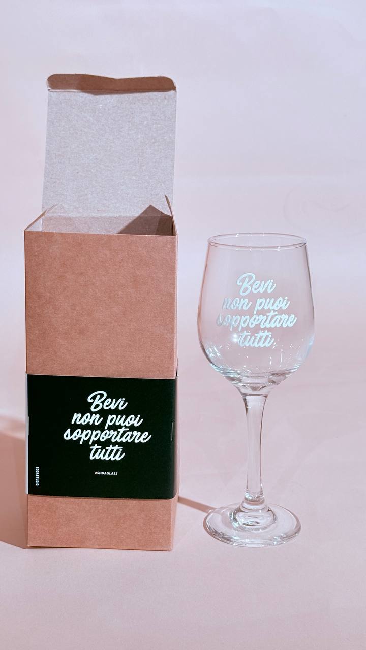SODA bevi bicchiere BEVI BIANCO 