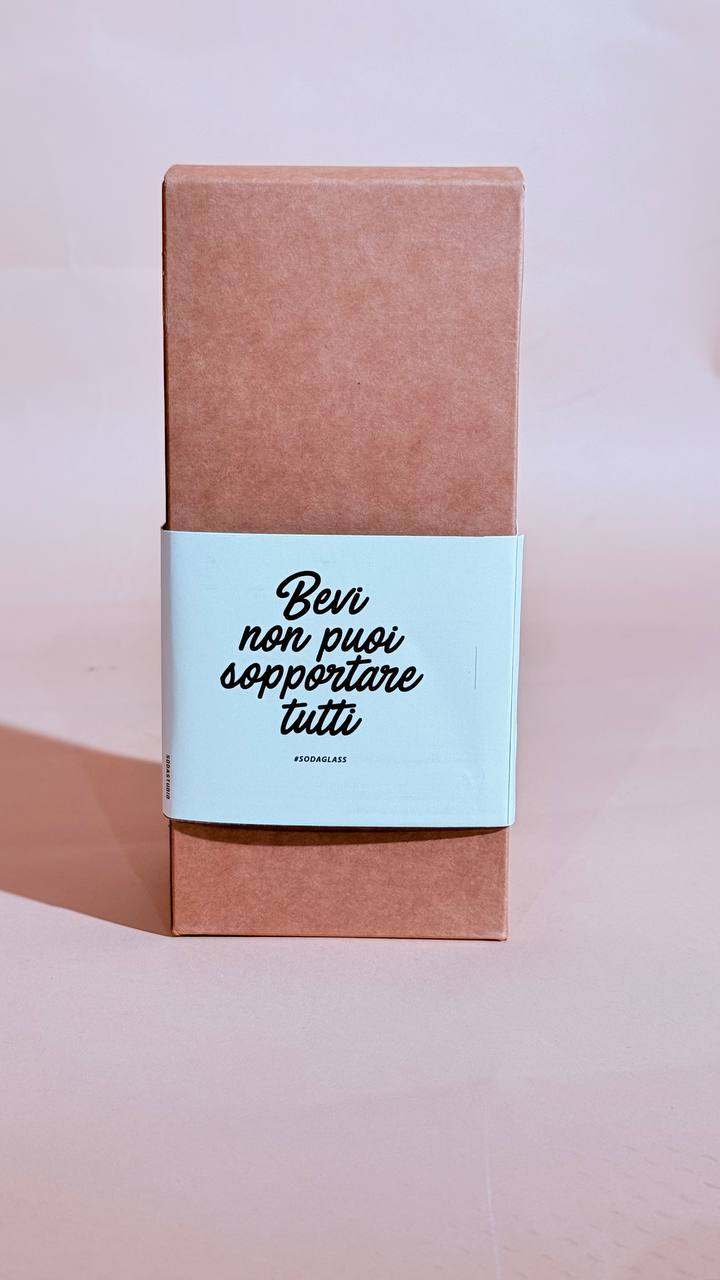 SODA bevi bicchiere BEVI NERO 