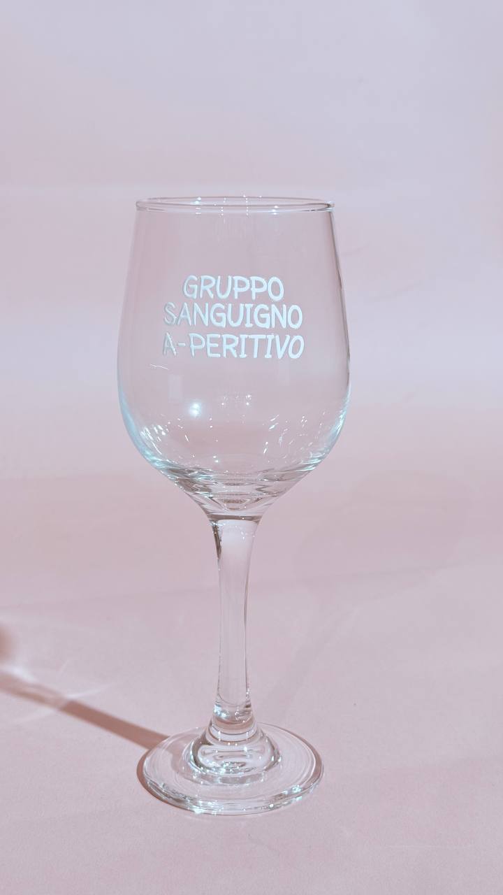 SODA Gruppo sanguigno bicchiere GRUPPOSANGUINIO BIANCO 
