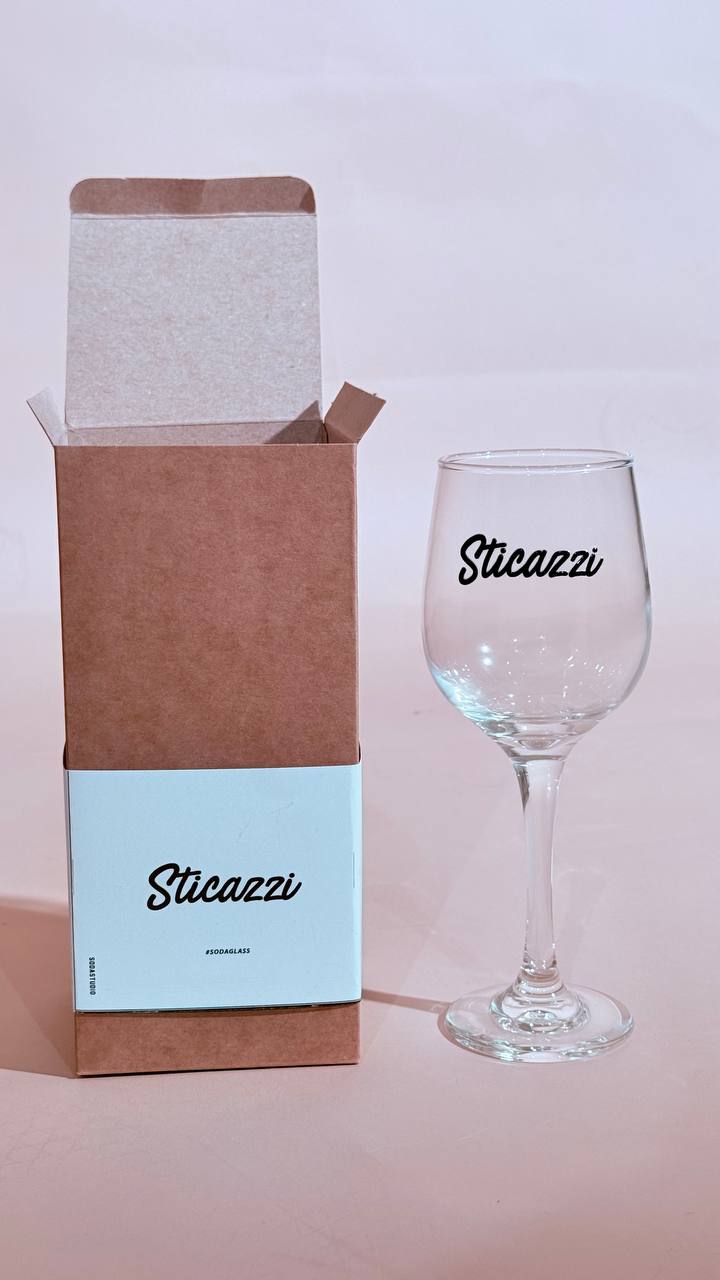 SODA Sticazzi bicchiere STICAZZI NERO 