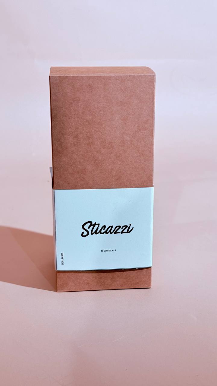 SODA Sticazzi bicchiere STICAZZI NERO 