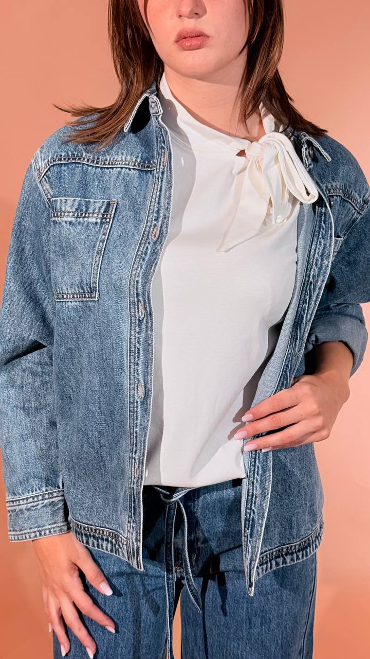 SOYA CONCEPT Camicia di jeans heda lavaggio medio 41944 DENIM 