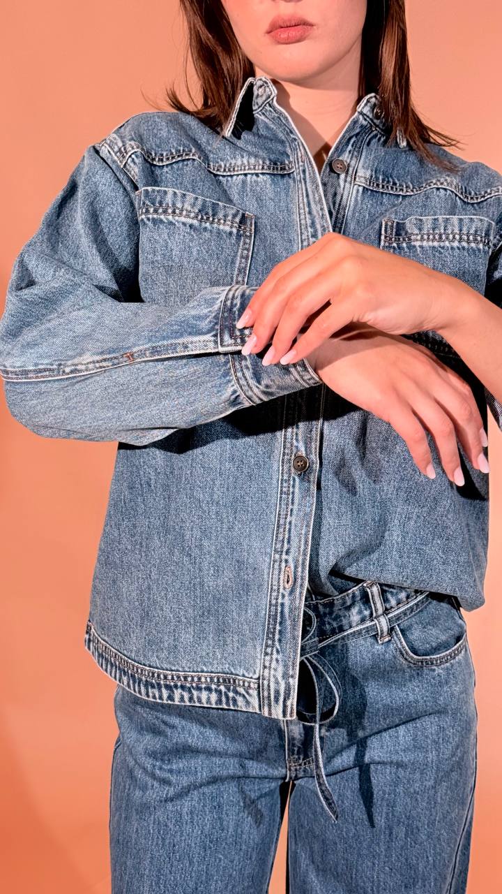 SOYA CONCEPT Camicia di jeans heda lavaggio medio 41944 DENIM 