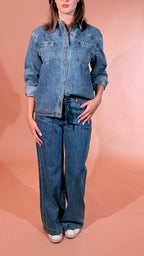 SOYA CONCEPT Heda denim con cinturina 41945 DENIM 