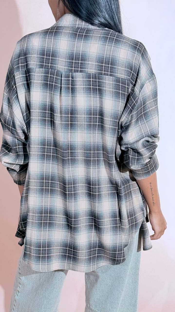 Susy mix Rodeo camicia check Y1208B48 BEIGE 