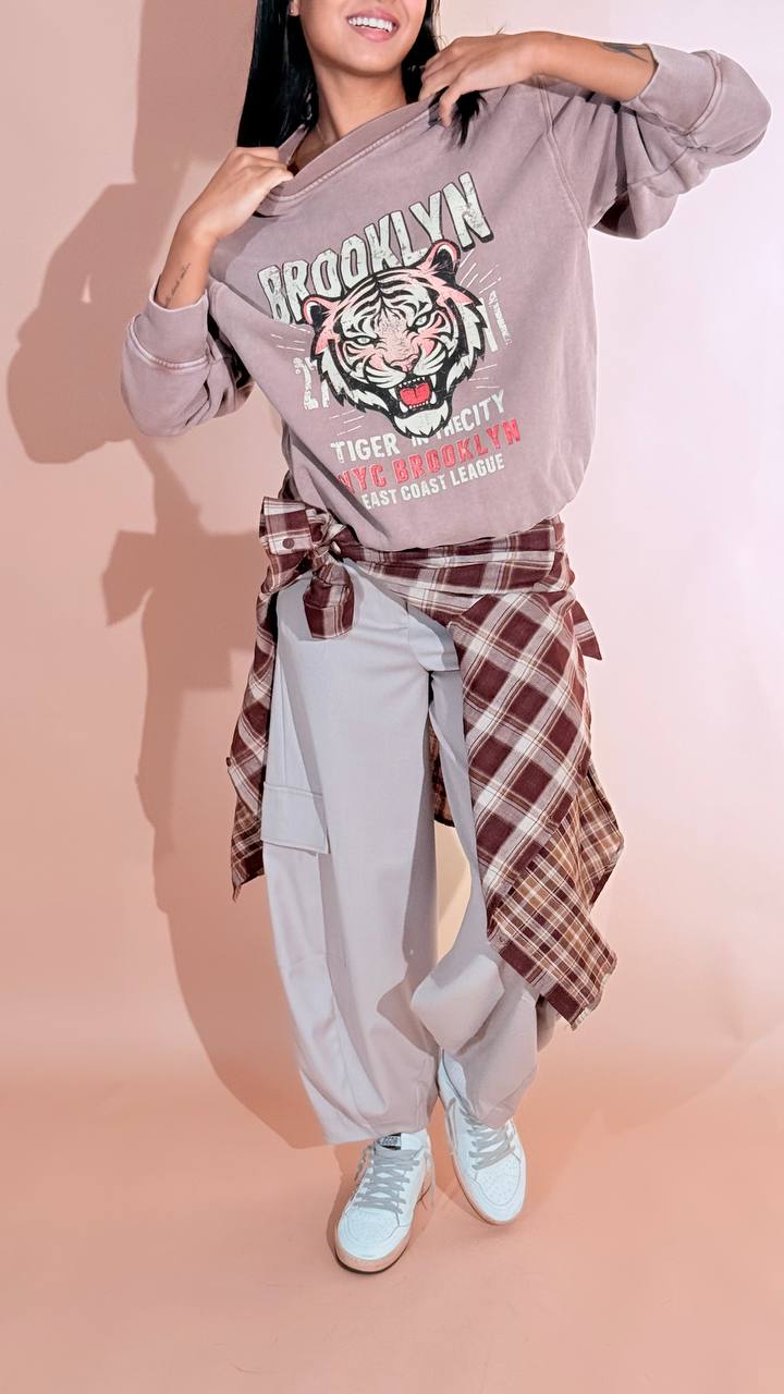TENSIONE IN Tiger felpa 40180 MOUSSE 