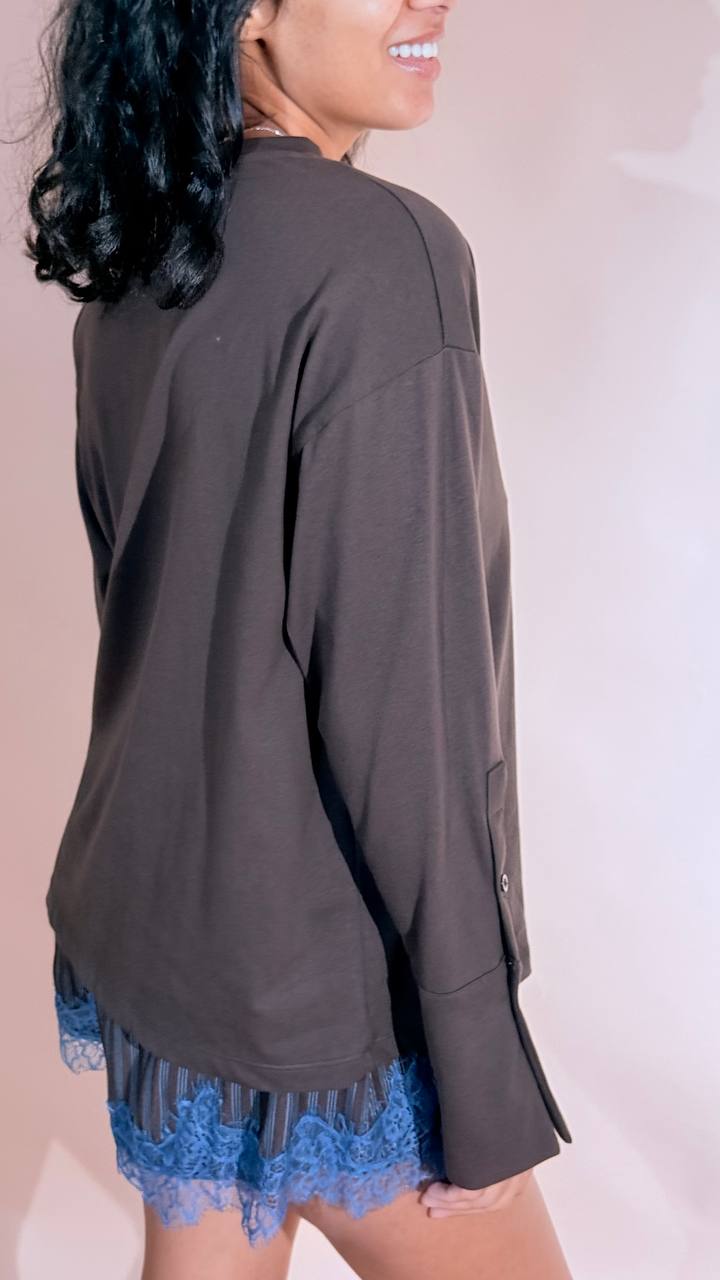 TENSIONE IN Leggendaria tshirt polsini FW260049 MORO 