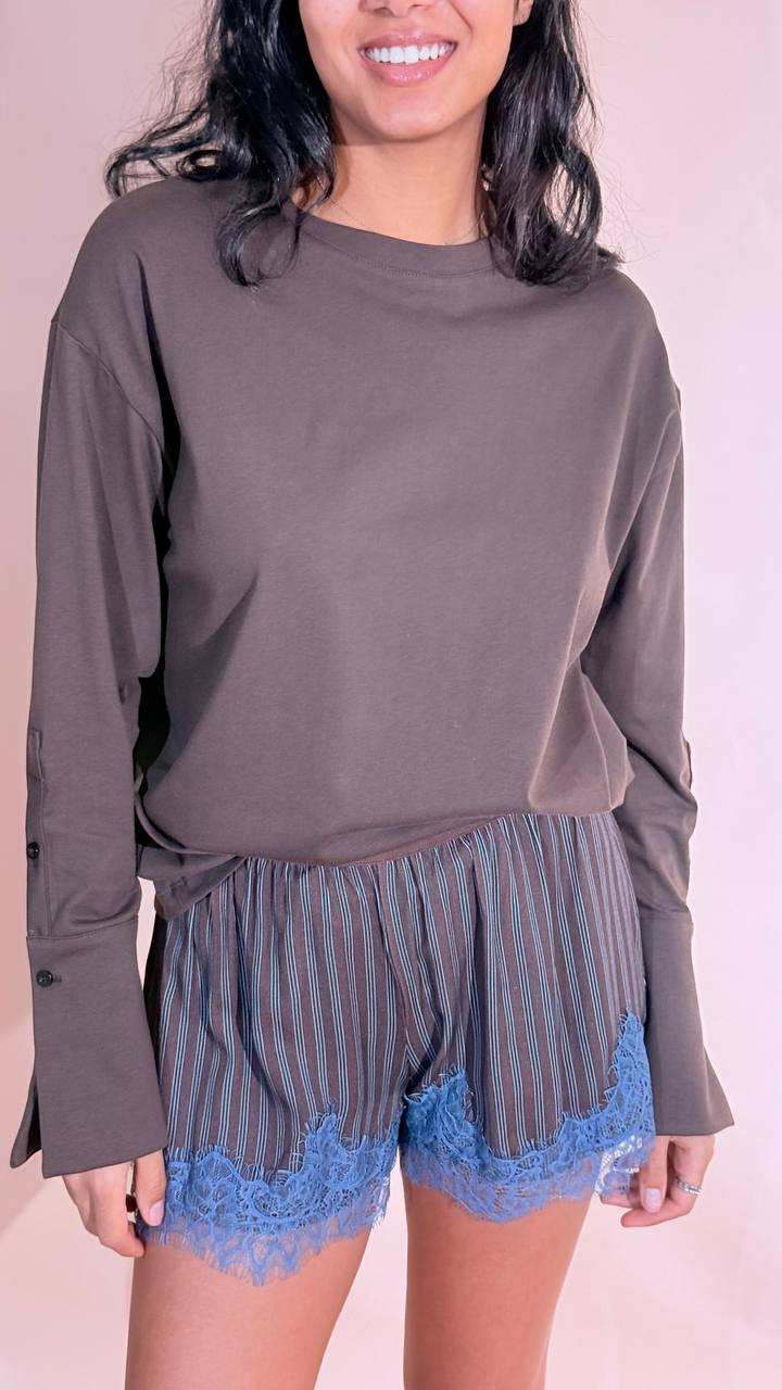 TENSIONE IN Leggendaria tshirt polsini FW260049 MORO 