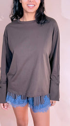 TENSIONE IN Leggendaria tshirt polsini FW260049 MORO 