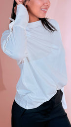 TENSIONE IN Leggendaria t-shirt polsini FW260049 PANNA 