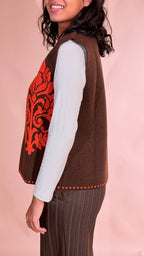 TENSIONE IN Arabesque gilet W6HMG35A400 ARANCIO 