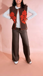 TENSIONE IN Arabesque gilet W6HMG35A400 ARANCIO 