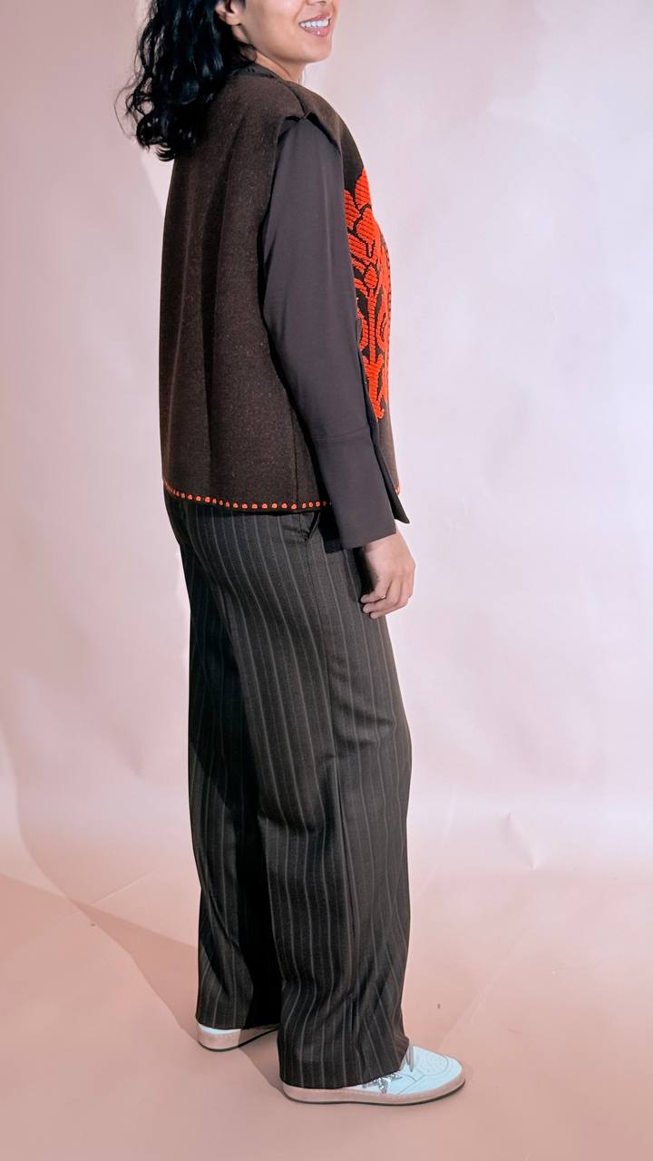 TENSIONE IN Arabesque gilet W6HMG35A400 ARANCIO 