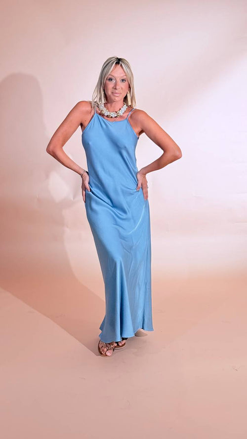 ANGELA DAVIS Zeus dress sottoveste AR17 AZZURRO 