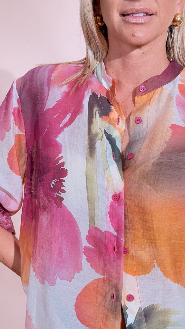 HAVE ONE Iris camicia CVS-Q503 FUXIA 