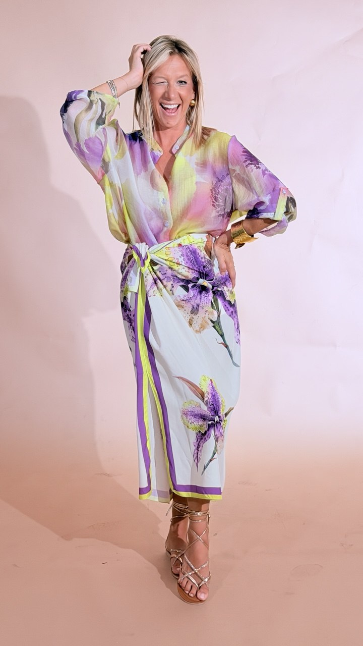 HAVE ONE Iris camicia CVS-Q503 VIOLA 