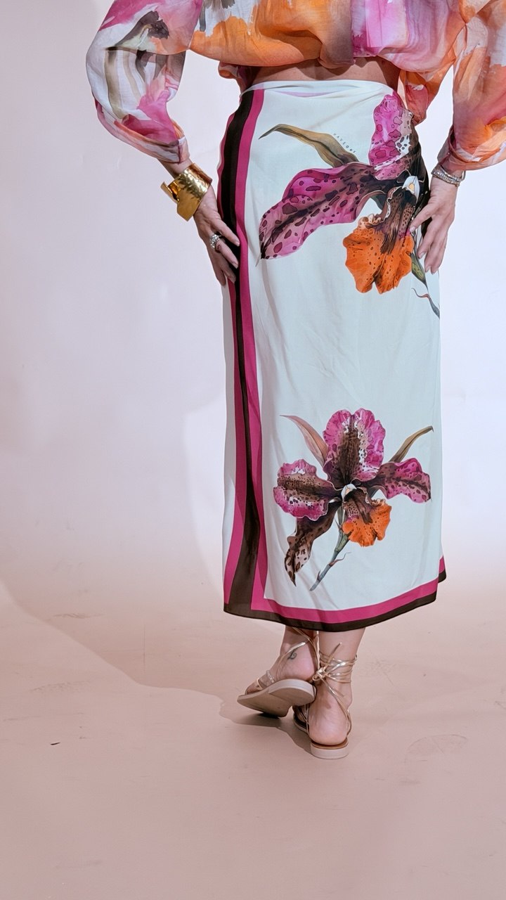 HAVE ONE Iris pareo gonna GVS-Q281 FUXIA 