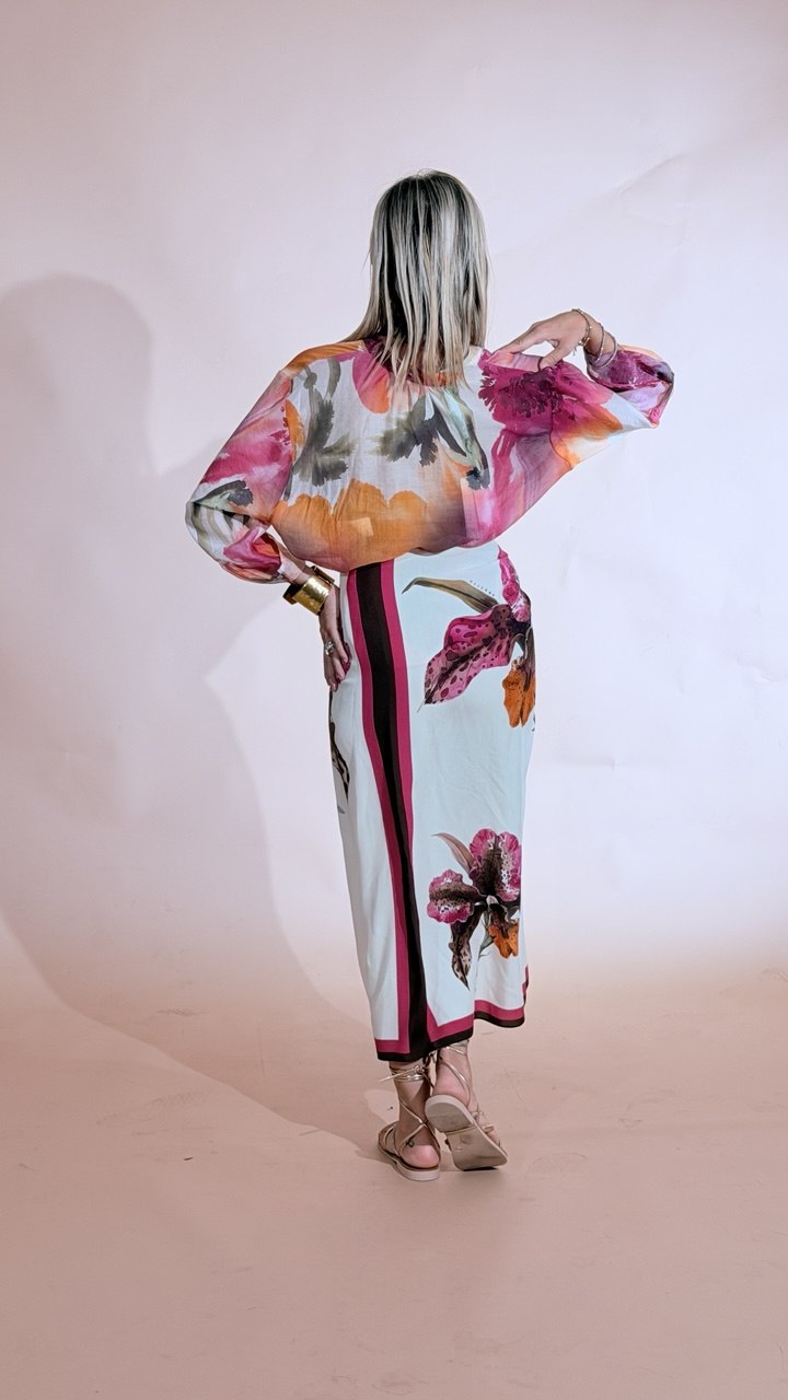 HAVE ONE Iris pareo gonna GVS-Q281 FUXIA 
