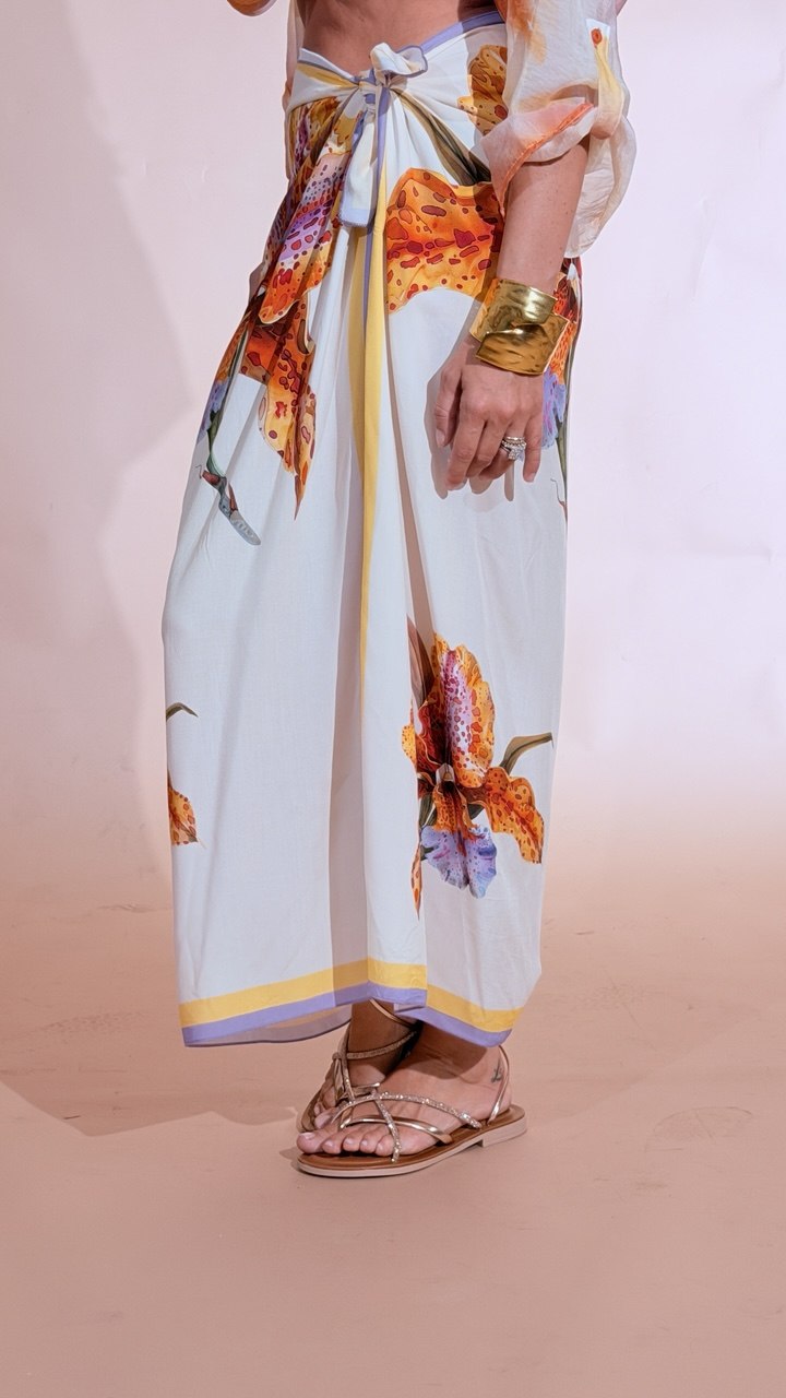 HAVE ONE Iris pareo gonna GVS-Q281 LILLA 