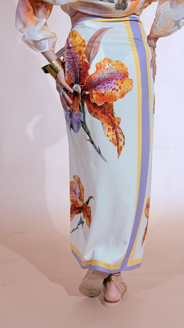 HAVE ONE Iris pareo gonna GVS-Q281 LILLA 