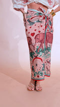 HAVE ONE Elefante gonna pareo lunga GVS-Q288 ROSA 
