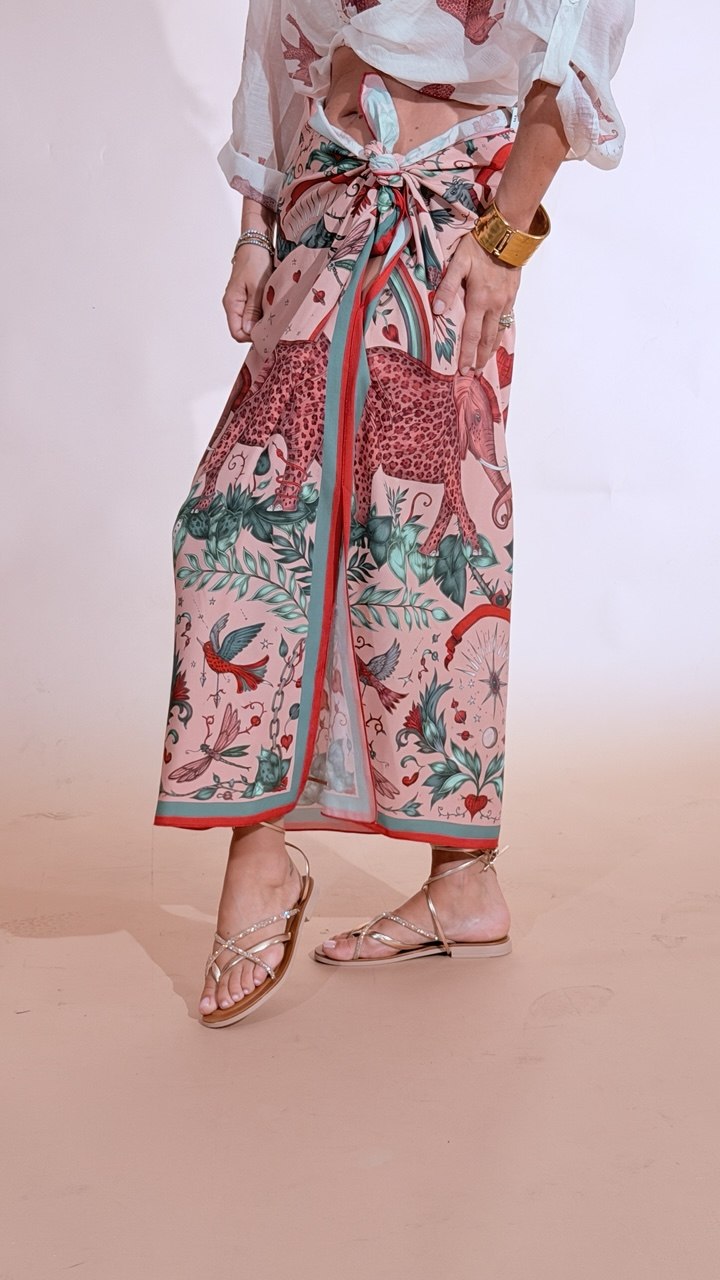 HAVE ONE Elefante gonna pareo lunga GVS-Q288 ROSA 