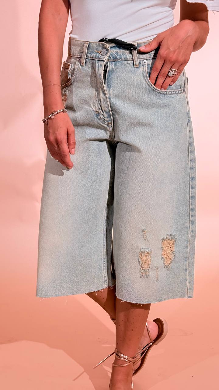 HAVE ONE Jorts rotture PLS-Q032 DENIM 