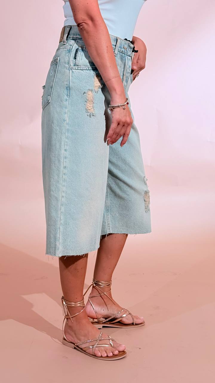 HAVE ONE Jorts rotture PLS-Q032 DENIM 