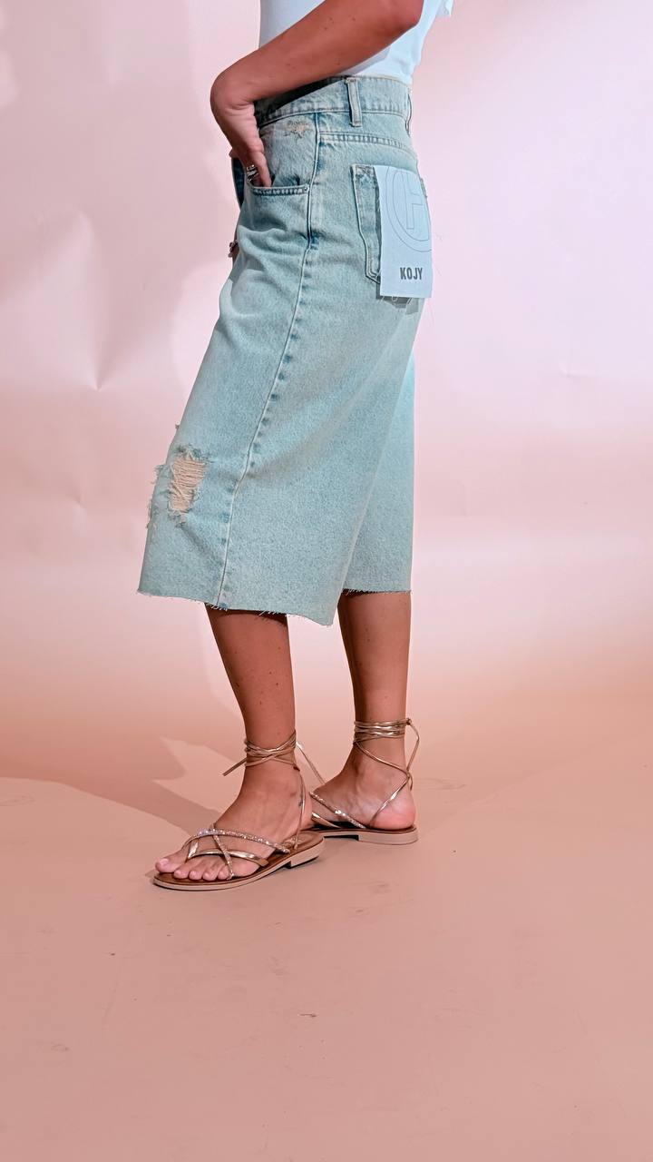 HAVE ONE Jorts rotture PLS-Q032 DENIM 